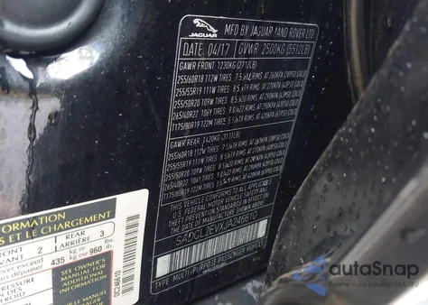 2018 Jaguar F-Pace 35T R-Sport z USA, uszkodzony, nr VIN SADCL2EVXJA246610